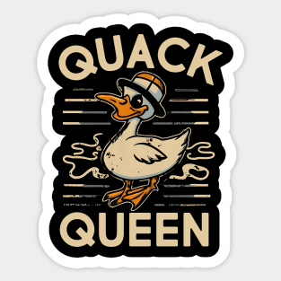 Quack Queen Duck Mom Sticker